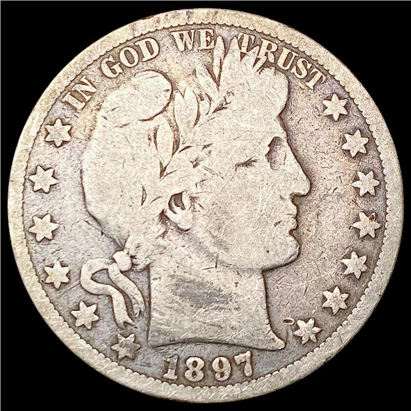 1897 Barber Half Dollar NICELY CIRCULATED