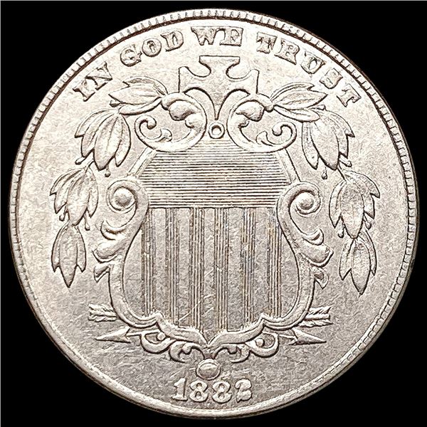 1882 Shield Nickel CHOICE AU