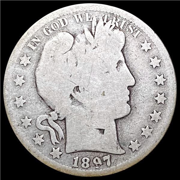 1897-S Barber Half Dollar NICELY CIRCULATED