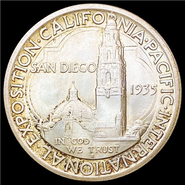1935-S San Diego Half Dollar GEM BU
