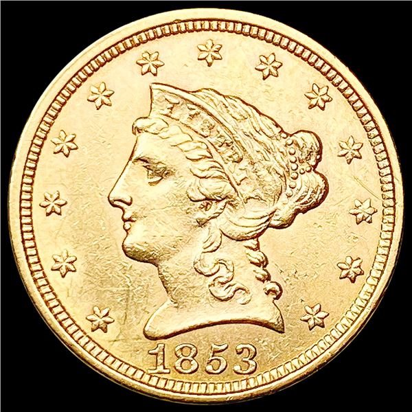 1853 $2.50 Gold Quarter Eagle UNCIRCULATED