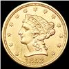 1853 $2.50 Gold Quarter Eagle UNCIRCULATED
