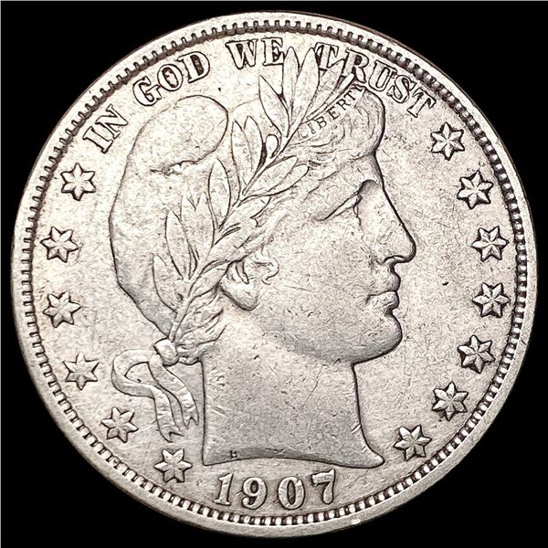 1907-O Barber Half Dollar CLOSELY UNCIRCULATED