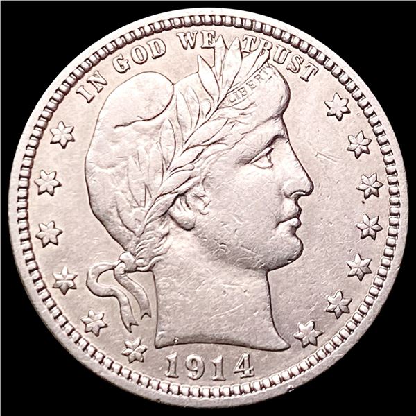 1914 Barber Quarter CHOICE AU