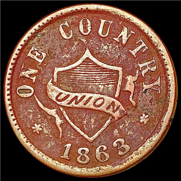 1863 Civil War Coin LIGHTLY CIRCULATED