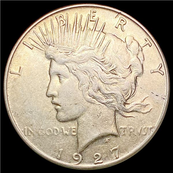 1927-S Silver Peace Dollar CHOICE AU