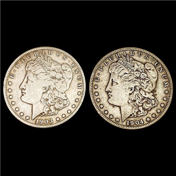 [2] 1903-1904-S Morgan Silver Dollar HIGH GRADE