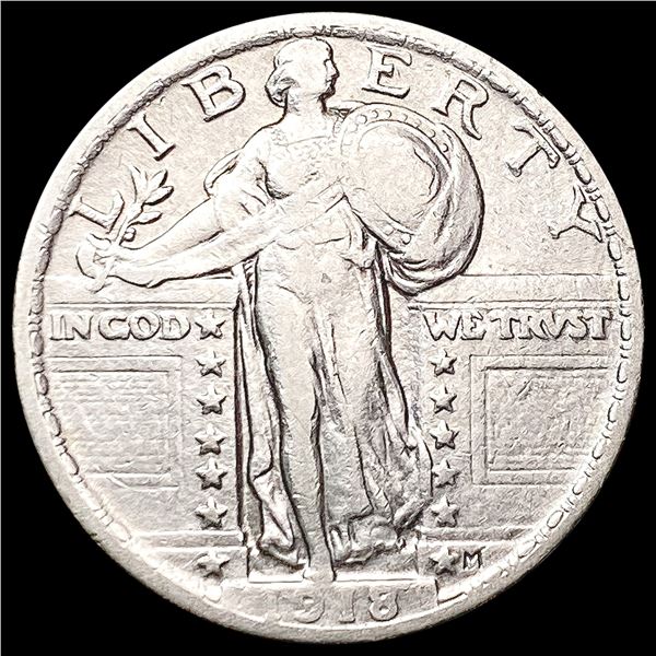 1918 Standing Liberty Quarter NEARLY UNCIRCULATED