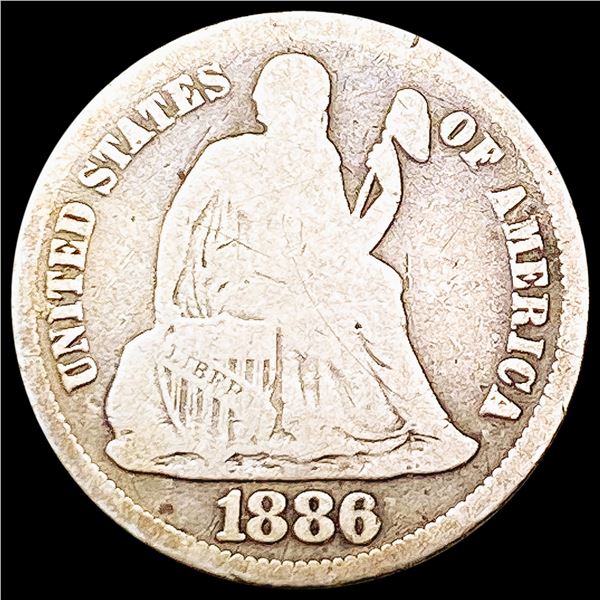 1886-S Seated Liberty Dime NICELY CIRCULATED