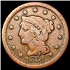Image 1 : 1851 Coronet Head Large Cent NICELY CIRCULATED