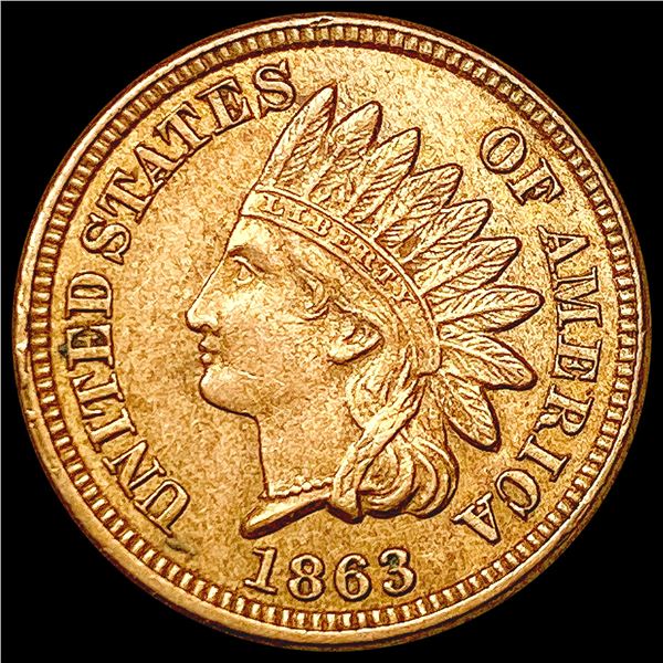 1863 Indian Head Cent CLOSELY UNCIRCULATED