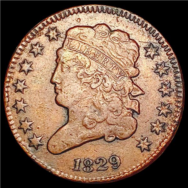 1829 Classic Head Half Cent CLOSELY UNCIRCULATED