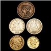 Image 1 : [5] 1842-1877 US Varied Coins HIGH GRADE
