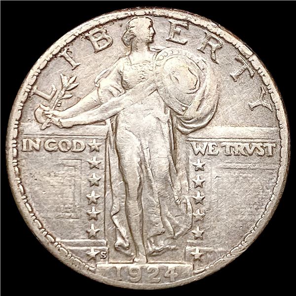 1924-S Standing Liberty Quarter NEARLY UNCIRCULATED