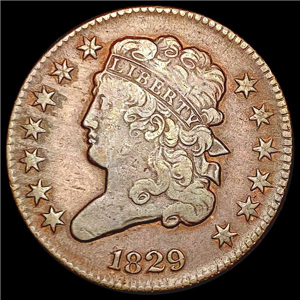 1829 Classic Head Large Cent LIGHTLY CIRCULATED
