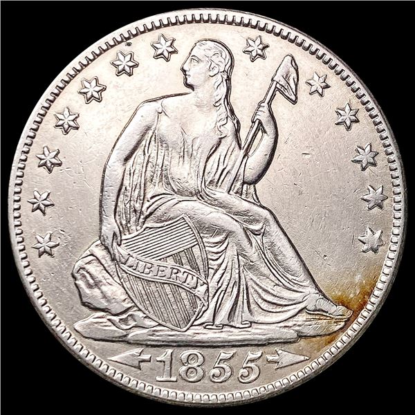 1855 Arrow Seated Liberty Half Dollar UNCIRCULATED