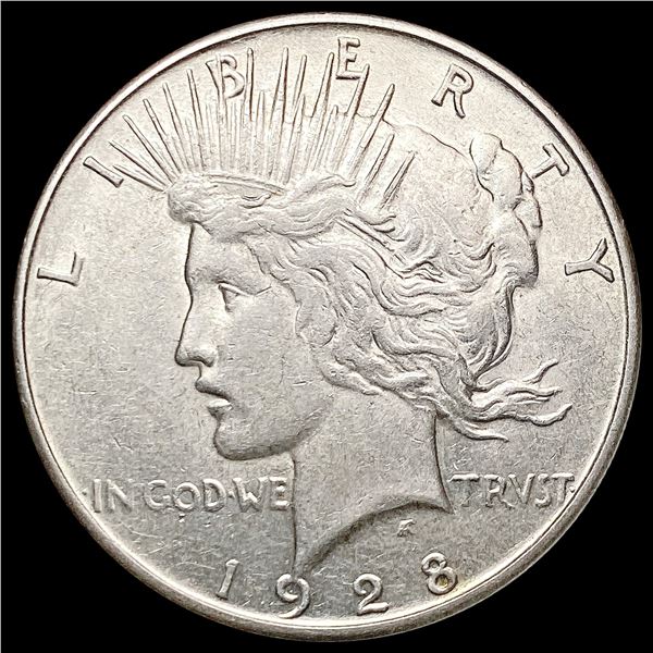 1928-S Silver Peace Dollar CLOSELY UNCIRCULATED