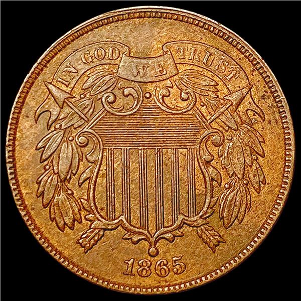 1865 Two Cent Piece CLOSELY UNCIRCULATED