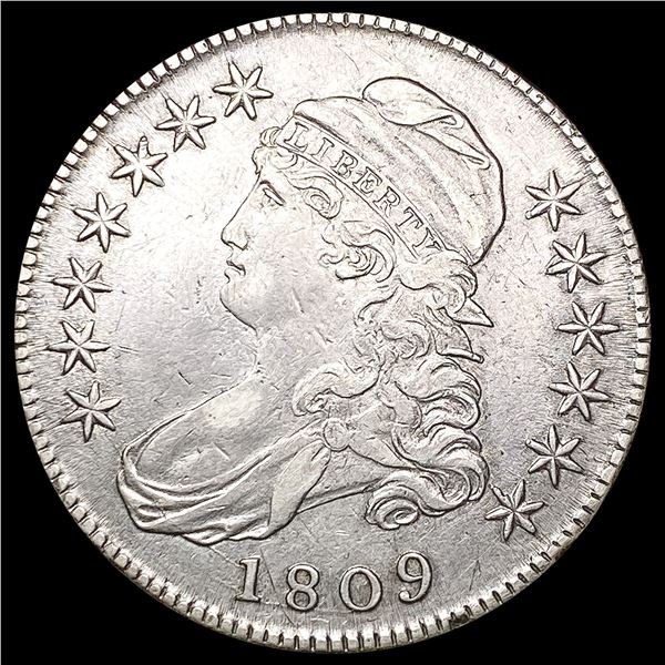 1809 Draped Bust Half Dollar CLOSELY UNCIRCULATED
