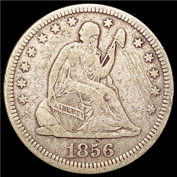 1856 Seated Liberty Quarter NICELY CIRCULATED