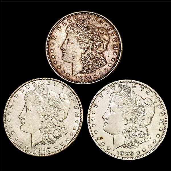 [3] 1886-1921 Morgan Silver Dollar CLOSELY UNCIRCULATED