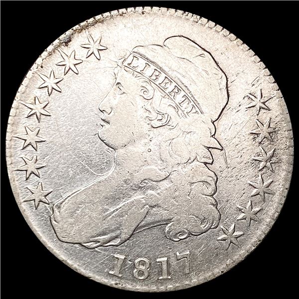 1817 Capped Bust Half Dollar LIGHTLY CIRCULATED