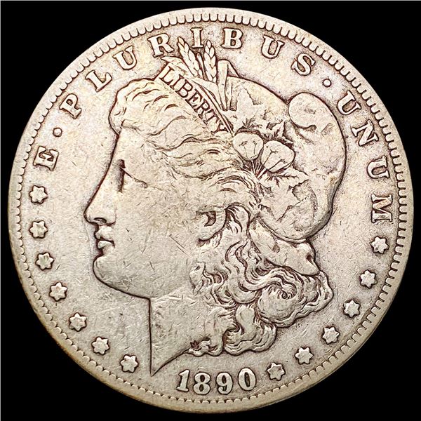 1890-CC Morgan Silver Dollar LIGHTLY CIRCULATED