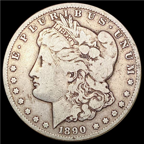 1890-CC Morgan Silver Dollar LIGHTLY CIRCULATED