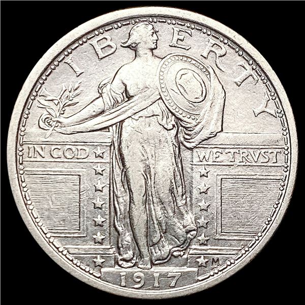 1917 T1 Standing Liberty Quarter CHOICE AU