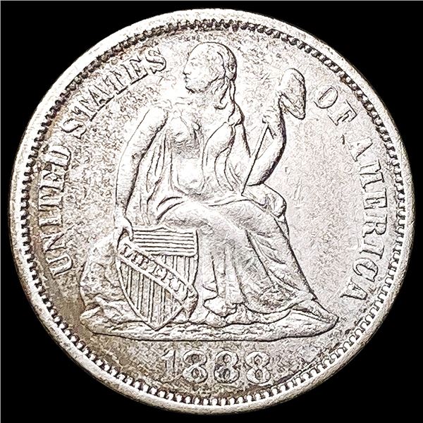 1888 Seated Liberty Dime CLOSELY UNCIRCULATED