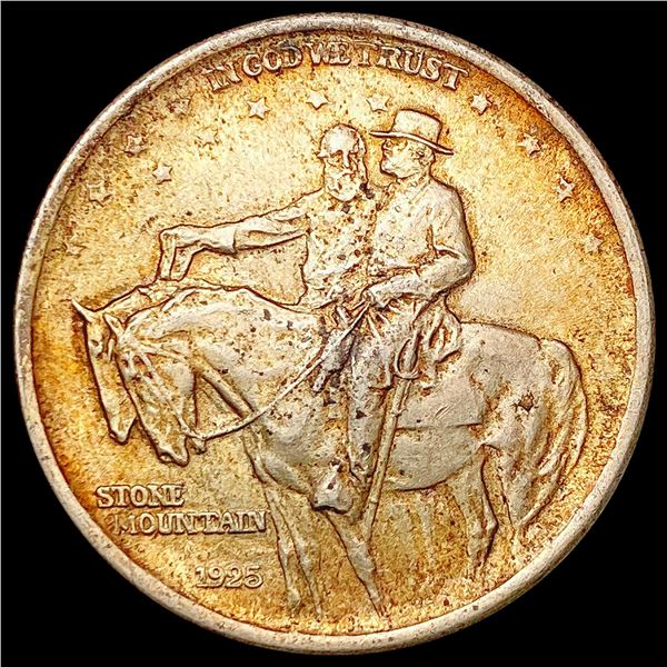 1925 Stone Mountain Half Dollar CHOICE AU