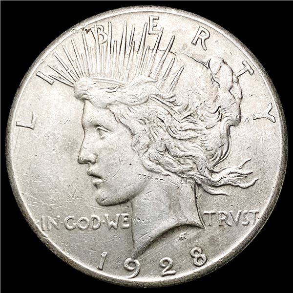 1928 Silver Peace Dollar CHOICE AU