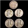 Image 2 : [5] 1894-1921 Varied 10C US Coins HIGH GRADE