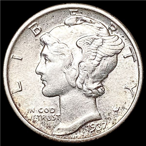 1937 Mercury Dime CLOSELY UNCIRCULATED