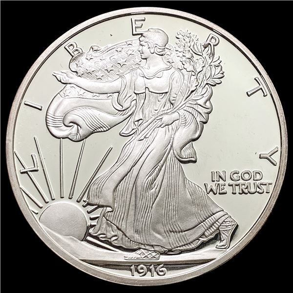 1916 2oz Round Silver HIGH GRADE