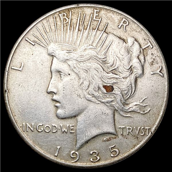 1935 Silver Peace Dollar CLOSELY UNCIRCULATED