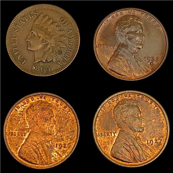 [4] 1865-1932 Varied 1 Cent US Coins HIGH GRADE