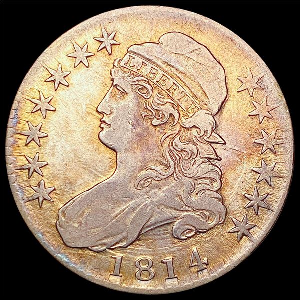 1814 Capped Bust Half Dollar NEARLY UNCIRCULATED