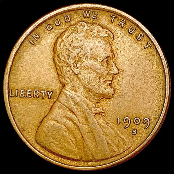 1909-S Wheat Cent CLOSELY UNCIRCULATED