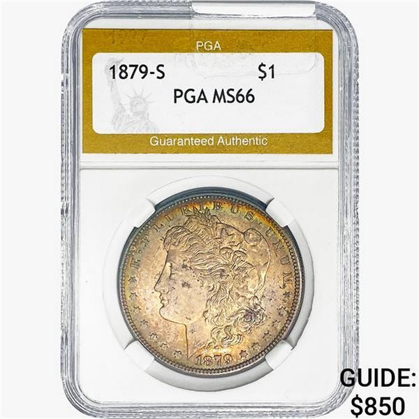 1879-S Morgan Silver Dollar PGA MS66