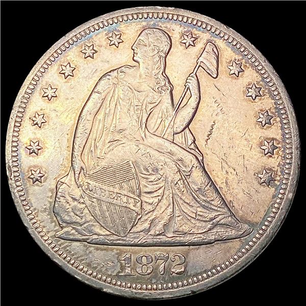 1872 Seated Liberty Dollar CLOSELY UNCIRCULATED