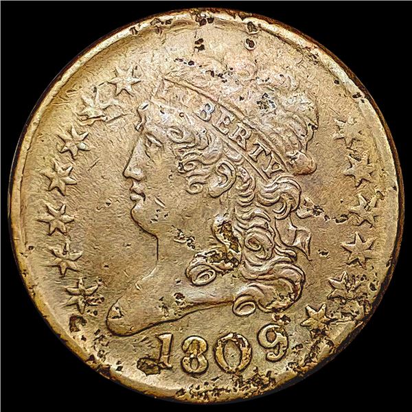1809 Classic Head Half Cent LIGHTLY CIRCULATED