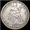 1888 Seated Liberty Dime NEARLY UNCIRCULATED