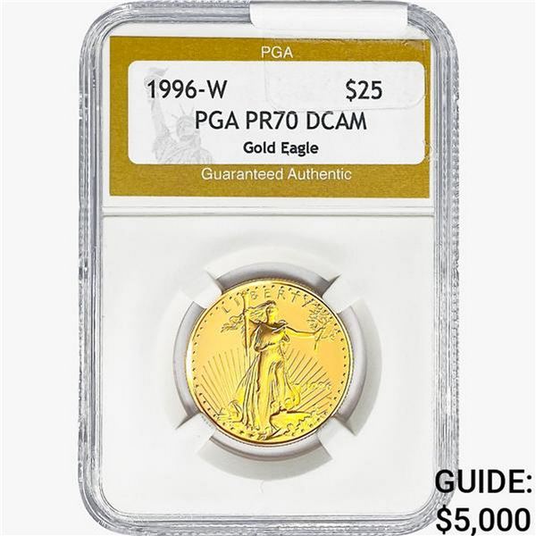 1996-W 1/2oz Gold $25 Eagle PGA PR70 DCAM