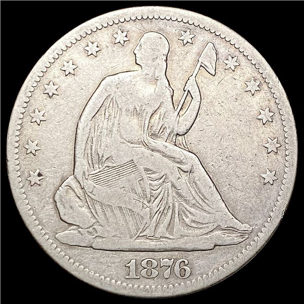 1876-S Seated Liberty Half Dollar LIGHTLY CIRCULATED