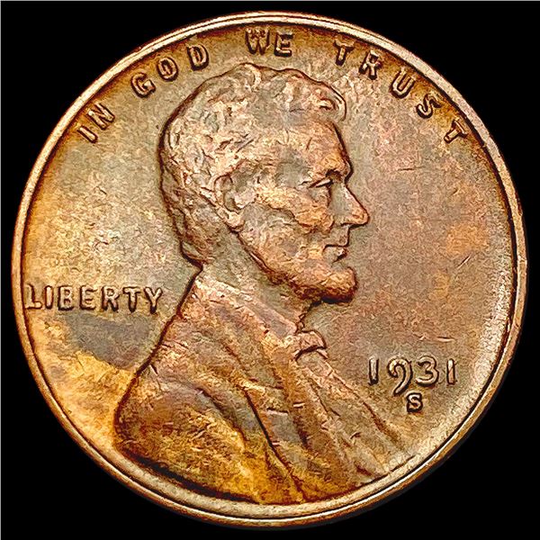 1931-S Wheat Cent LIGHTLY CIRCULATED