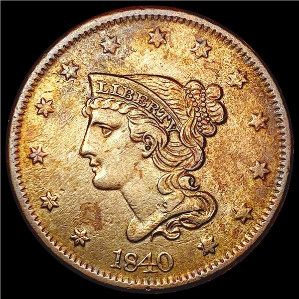 1840 Braided Hair Large Cent CLOSELY UNCIRCULATED
