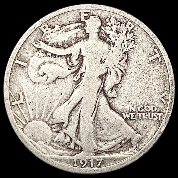 1917-S Walking Liberty Half Dollar LIGHTLY CIRCULATED