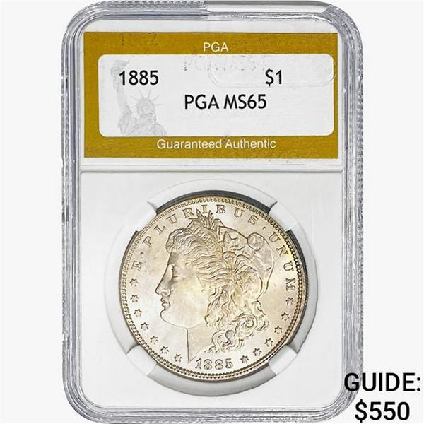 1885 Morgan Silver Dollar PGA MS65