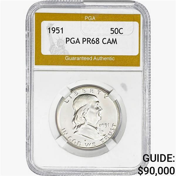 1951 Washington Silver Half Dollar PGA PR68 DCAM